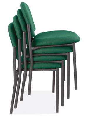 Fabric Stackable Chair - Green H-3733G - Uline