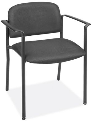  Fabric Stackable Chair with Armrests