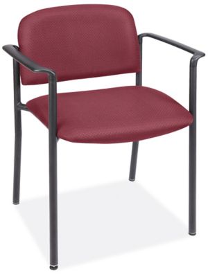 Stackable Banquet Chairs - Fabric, Black H-9017BL - Uline