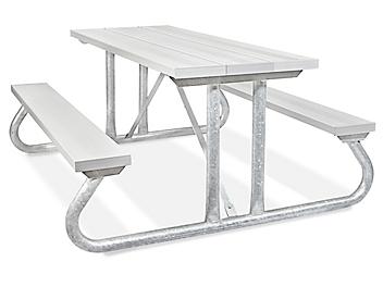 Aluminum Picnic Table - 6', Silver H-3745