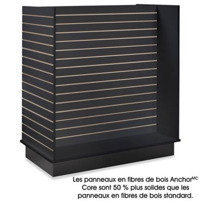 H-Unit Slatwall Gondola Display - Black H-3760BL