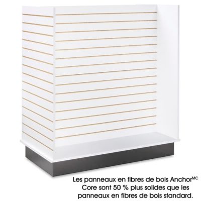 H-Unit Slatwall Gondola Display - White H-3760W