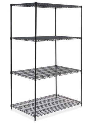 Black Wire Shelving Unit - 48 x 36 x 86" H-3766-86