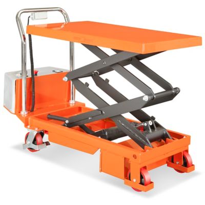 Battery Operated Lift Table Double Scissor, 770 lb, 36 x 20" H3767C