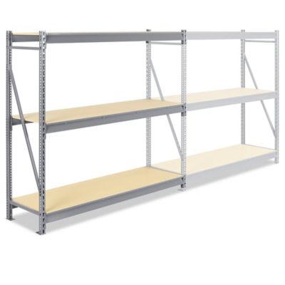 Unité complémentaire pour rayonnage à grande capacité en panneau de particules – 72 x 24 x 72 po