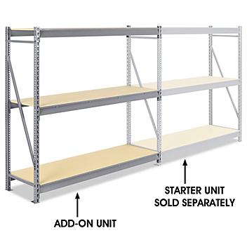 Add-On Unit for Bulk Storage Rack - Particle Board, 72 x 24 x 72" H-3769