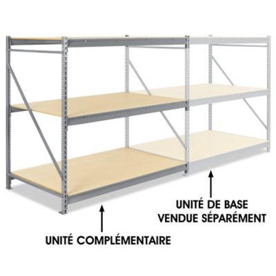 Add-On Unit for Bulk Storage Rack - Particle Board, 72 x 48 x 72" H-3771