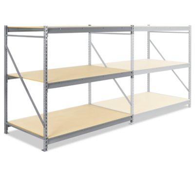 Unité complémentaire pour rayonnage à grande capacité en panneau de particules – 72 x 48 x 72 po