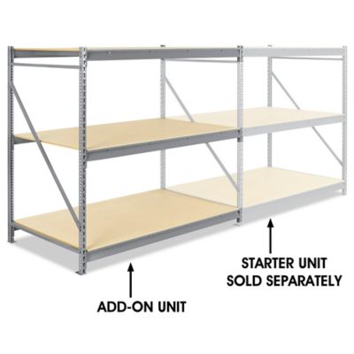Add-On Unit for Bulk Storage Rack - Particle Board, 72 x 48 x 72" H-3771