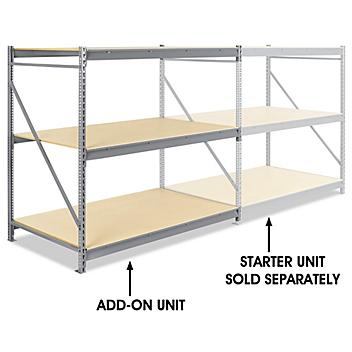 Add-On Unit for Bulk Storage Rack - Particle Board, 72 x 48 x 72" H-3771