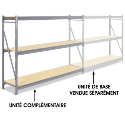 Add-On Unit for Bulk Storage Rack - Particle Board, 96 x 24 x 72" H-3772