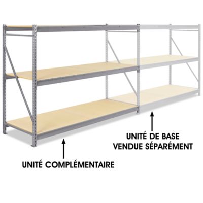 Add-On Unit for Bulk Storage Rack - Particle Board, 96 x 36 x 72" H-3773