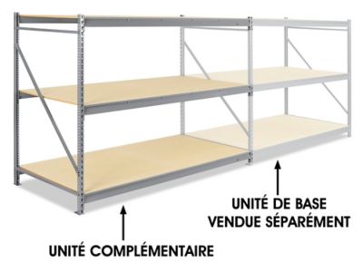 Add-On Unit for Bulk Storage Rack - Particle Board, 96 x 48 x 72" H-3774