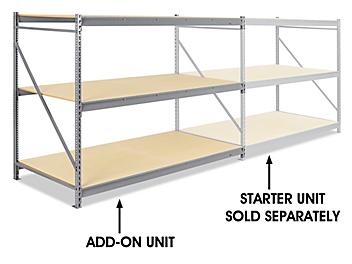 Add-On Unit for Bulk Storage Rack - Particle Board, 96 x 48 x 72" H-3774
