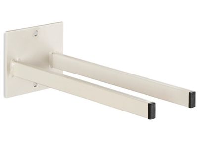 Tool Rack - Wide Double Prong, 12", Cream H-3782