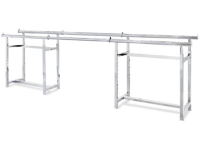 Add-On Rail for Double-Rail Clothing Rack
