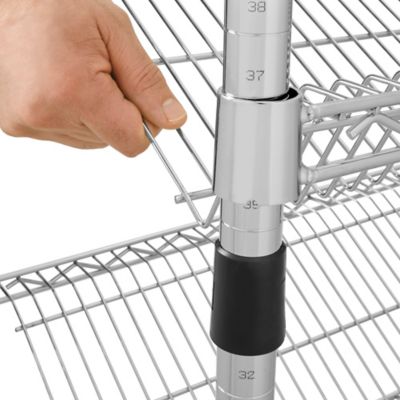 Slanted Wire Shelving - 48 x 18 x 63"