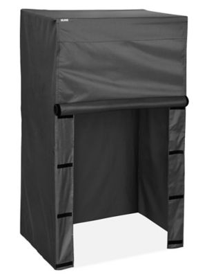 Mobile Shelving Cover 36 x 24 x 63", Heavy Duty, Black H3815HDBL Uline