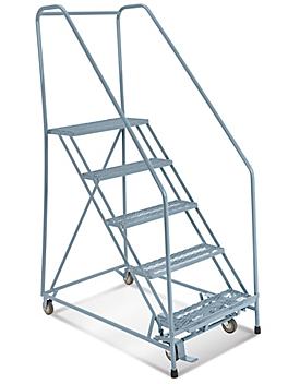 4 Step Safety Angle Rolling Ladder - Assembled