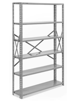 Industrial Steel Shelving - 48 x 12 x 75" H-3842