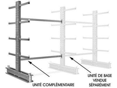 Add-On Unit for Double Sided Cantilever Rack, 76 x 65 x 96" H-3848-ADD