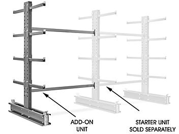Add-On Unit for Double-Sided Cantilever Rack, 76 x 65 x 96" H-3848-ADD