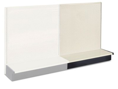 Unité complémentaire pour rayonnage gondole à une face – 48 x 19 x 54 po, platine