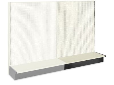Unité complémentaire pour rayonnage gondole à une face – 48 x 19 x 72 po, platine