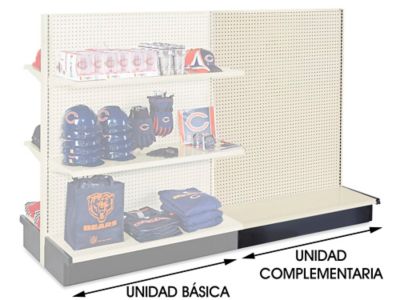 Unidad Complementaria para Góndola de Doble Lado - 48 x 35 x 72", Platinum H-3876-ADD