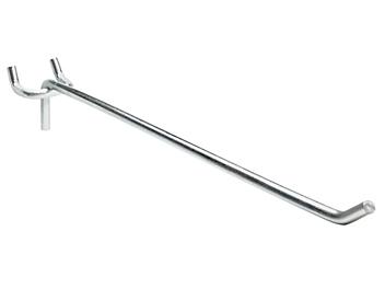 Straight Hooks for Pegboard - 11", Zinc-Plated H-3883