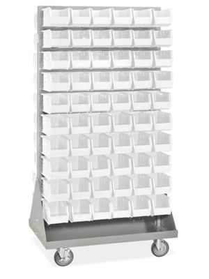 Panel Mobile Stackable Bin Organizer - 11 x 5 1/2 x 5" White Bins H-3890W