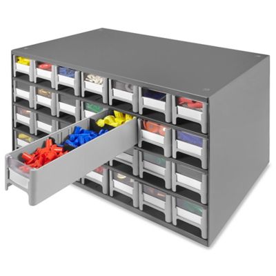 Steel Parts Cabinet - 28 Drawer, 17 x 11 x 11 H-3898 - Uline