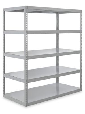 Heavy Duty Steel Wall Shelving 84H x 16D * 4 Shelves * IN STOCK