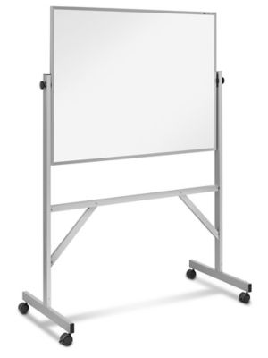 Nonmagnetic Melamine Mobile Dry Erase Board - 4 x 3' H-3954 - ULINE