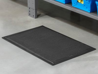 Happy Feet™ Mat 2 x 3', Black H3958BL Uline