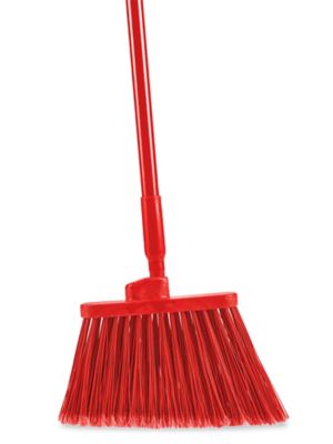 IMUSA IMUSA Triangle Indoor/Outdoor Broom with Metal Handle, Orange/Grey -  IMUSA