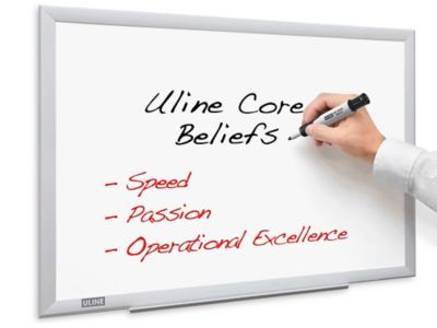 Nonmagnetic Melamine Dry Erase Board - 2 x 1 1/2' H-3989