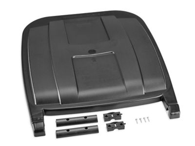 Black Lid with Handle for 50 Gallon Trash Can with Wheels H-3996