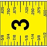 Uline Magnetic Accu-Lock Tape Measure - 1 x 25' H-10706 - Uline