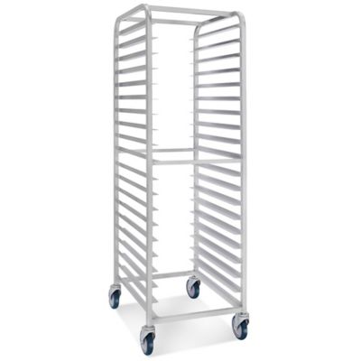 NEW Uline 10 Pan Half Height Mobile Sheet Pan Rack