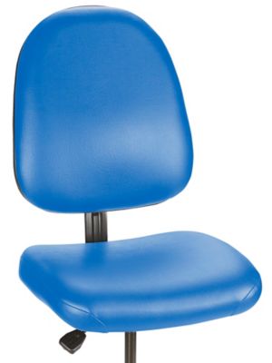 Deluxe Vinyl Work Stool - Blue H-4066BLU - Uline