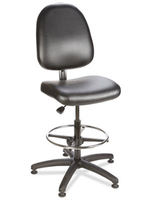 Swivel Shop Stool with Backrest - ULINE - H-7661