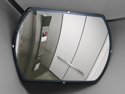 Miroir de sécurité convexe acrylique format géant – 30 po, usage extérieur  H-2076-O - Uline