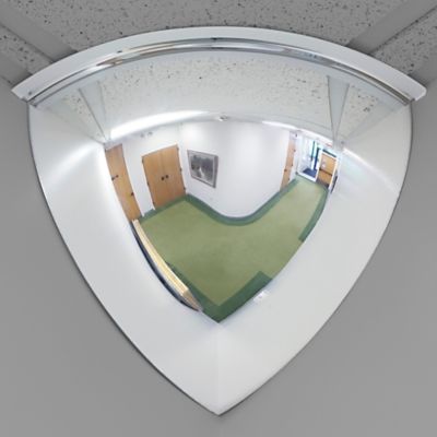 Miroir de sécurité à quart de dôme – 18 po H-4098 - Uline