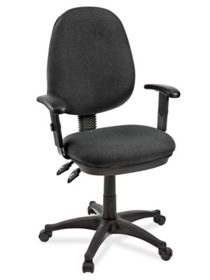  Chaise de travail en tissu avec accoudoirs réglables