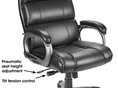 Leather Executive Chair Black