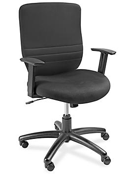 Foam Padded Mesh Chair - Black H-4119BL