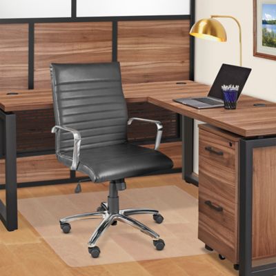 Leather Fashion Chair - Black H-4120BL - ULINE