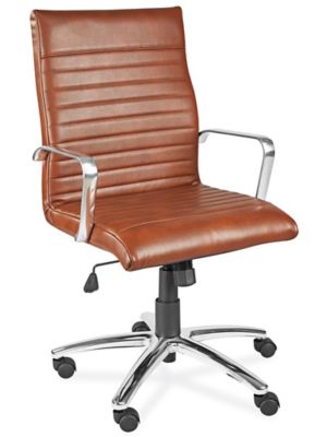 Leather Fashion Chair Brown