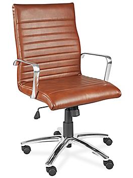 Leather Fashion Chair - Brown H-4120BR